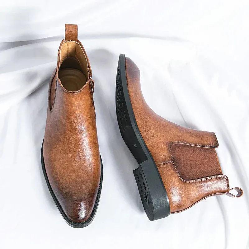 Daniel™ Leather Chelsea Boots with Zipper