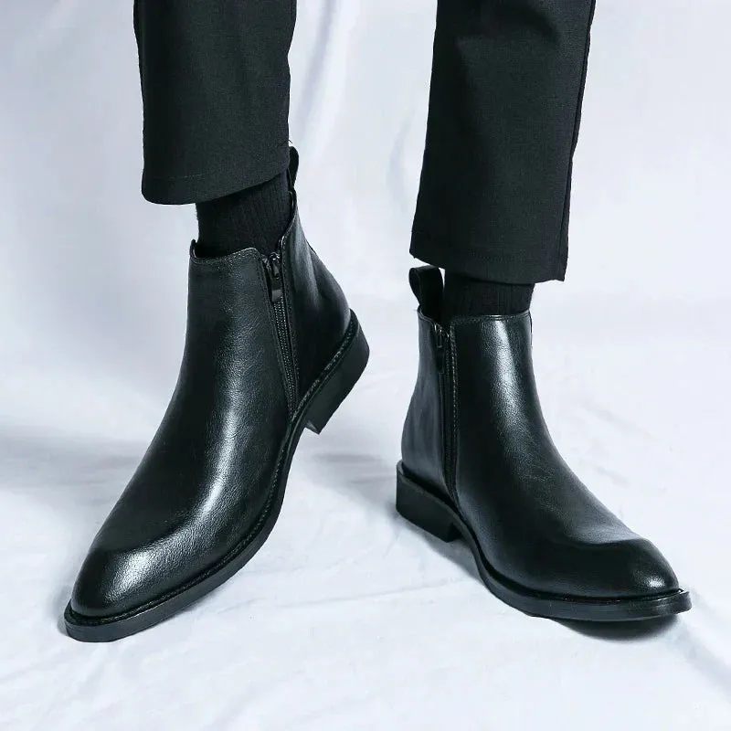 Daniel™ Leather Chelsea Boots with Zipper
