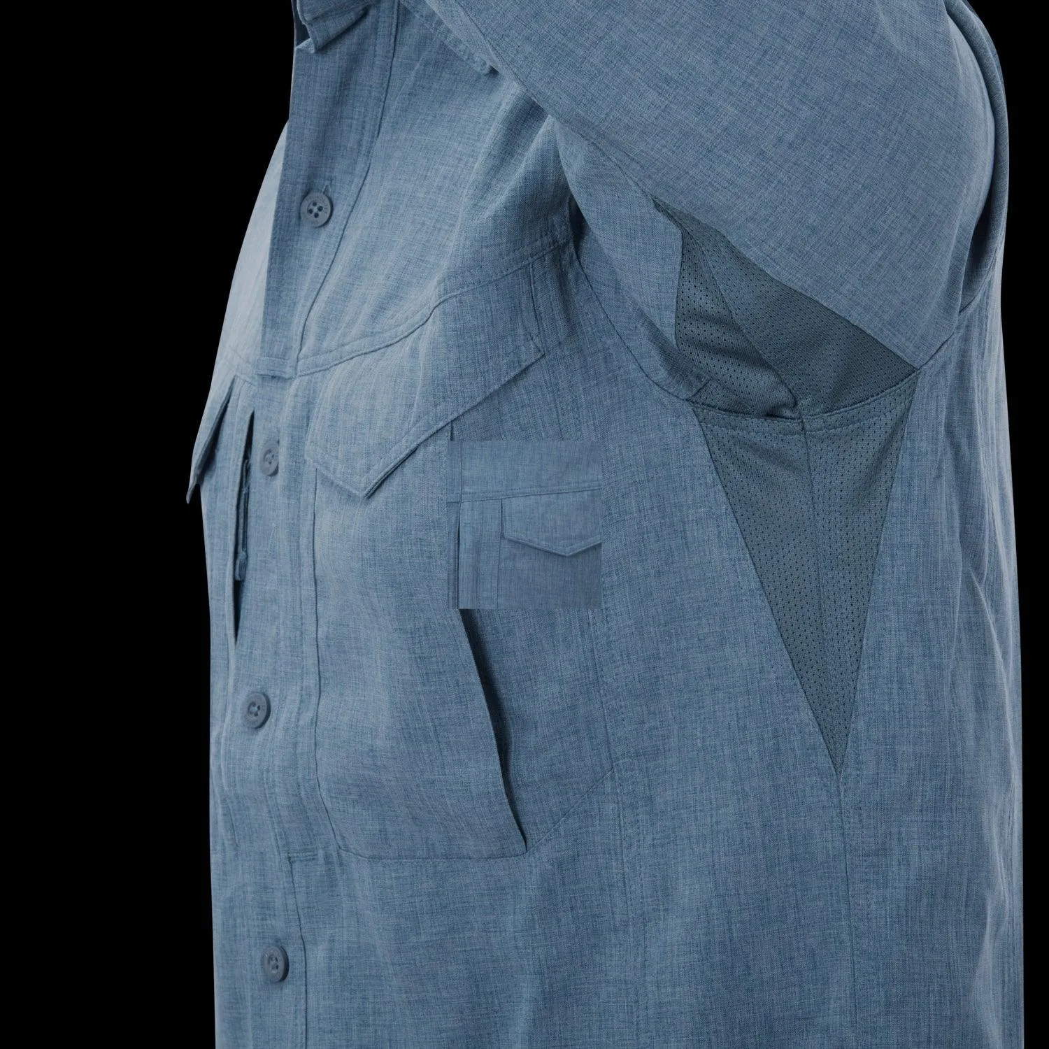 DEFENDER Mk2 Gentleman Shirt - Melange Blue