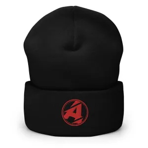 Doug Williams Red Emblem Cuffed Beanie