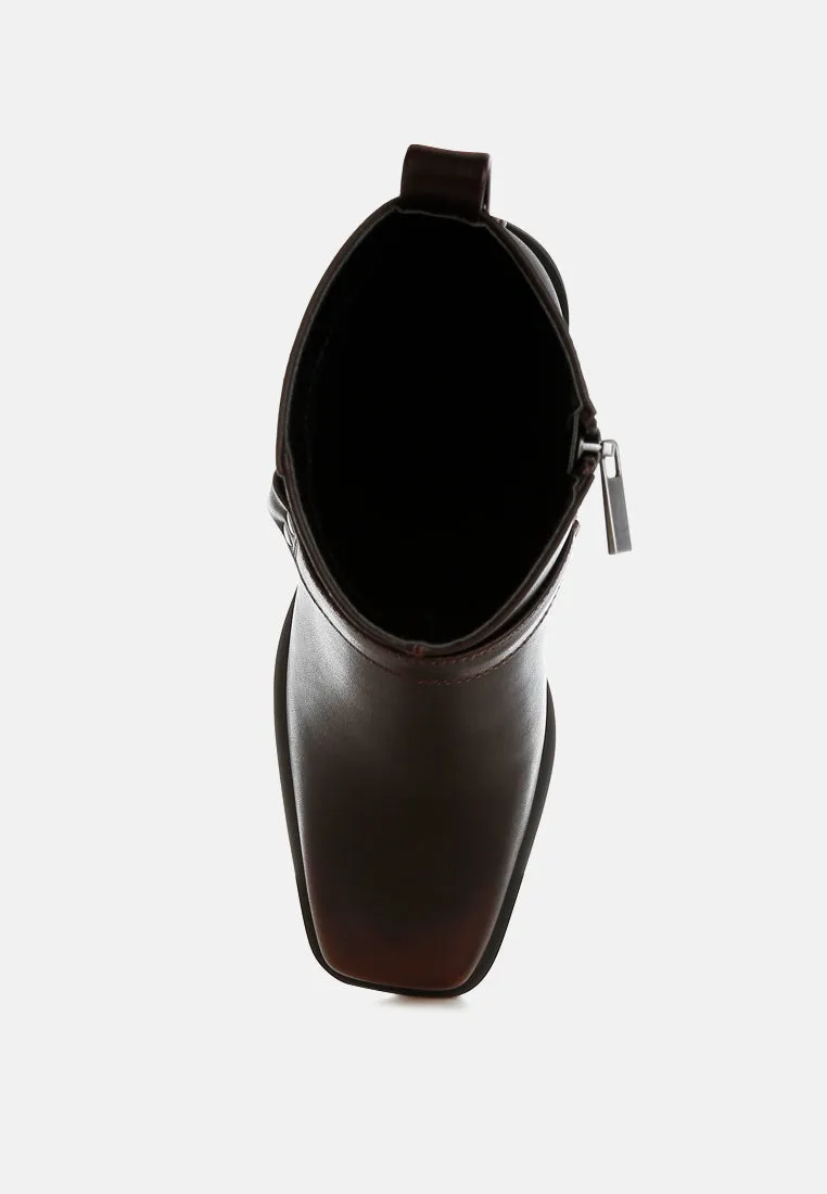 Elevated Harness Detail Ankle Boots

 By RAG