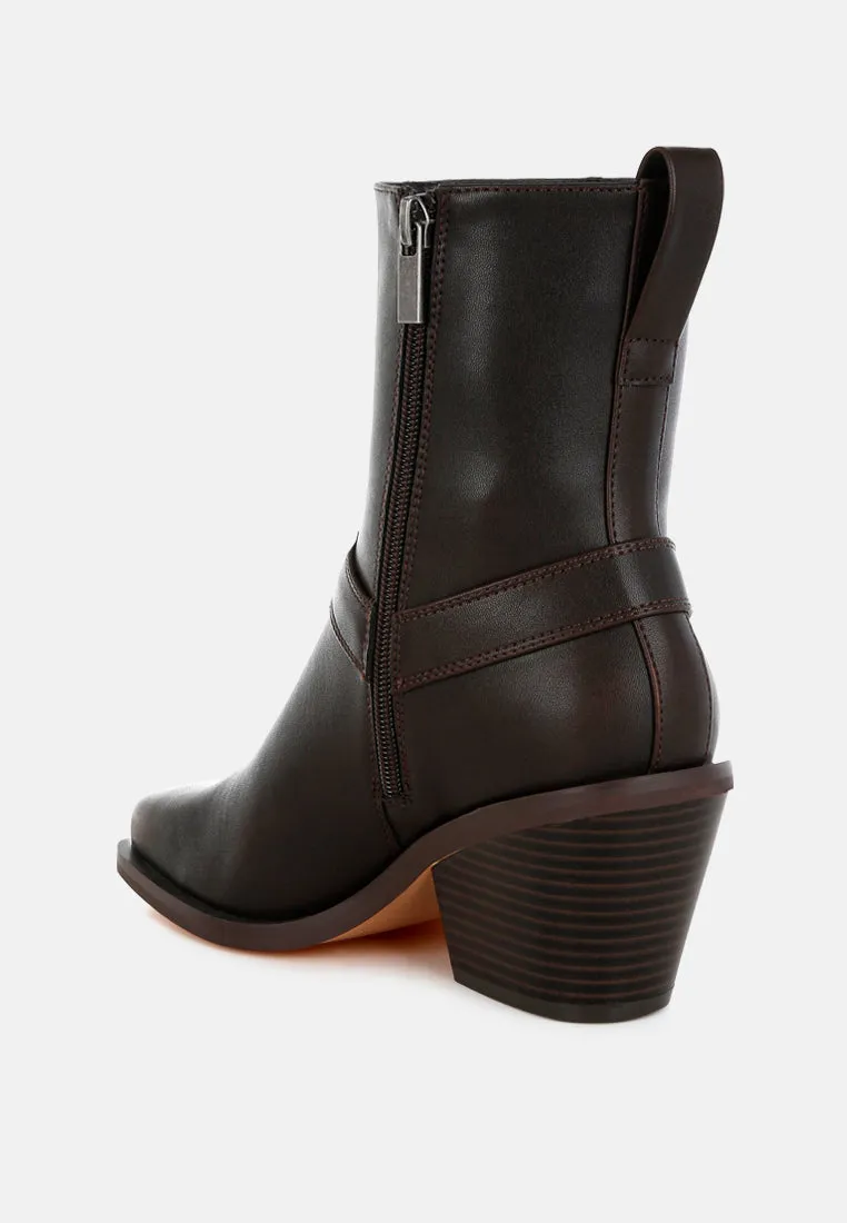 Elevated Harness Detail Ankle Boots

 By RAG