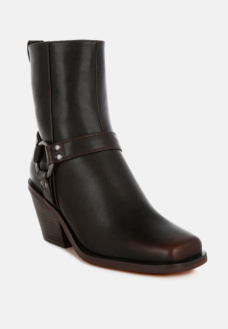 Elevated Harness Detail Ankle Boots

 By RAG