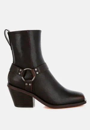 Elevated Harness Detail Ankle Boots

 By RAG