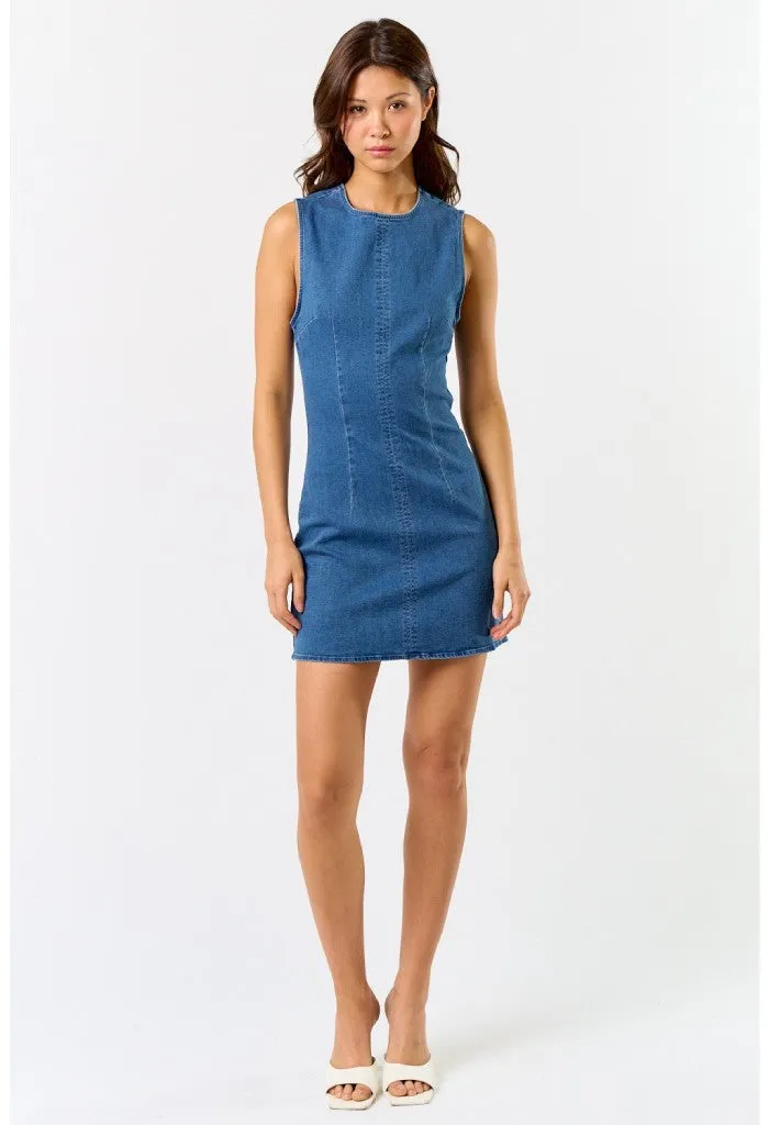 Ellie Mini Dress-Denim