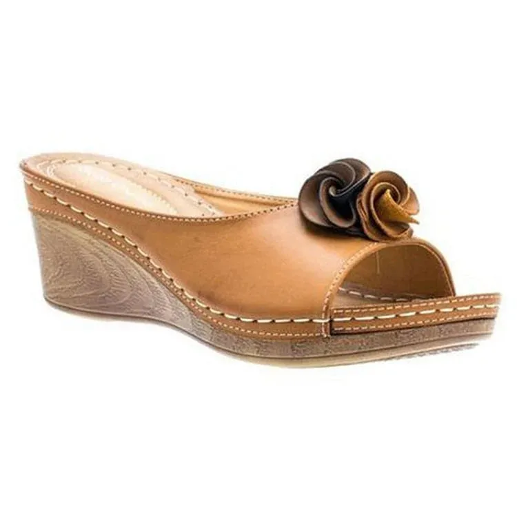 Elysia | Comfortable Leather Orthopedic Women's Sandals