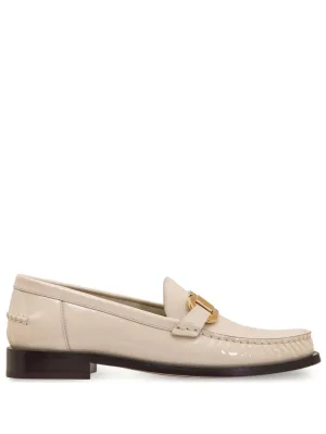 Ferragamo Flat White Shoes