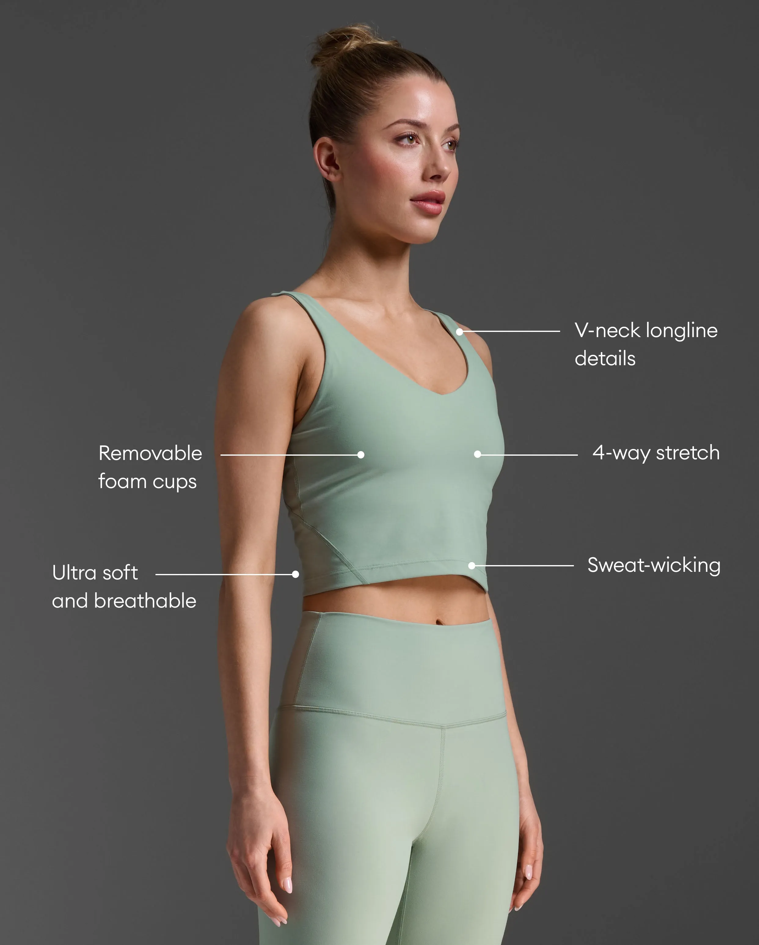 Fluid Longline Bra