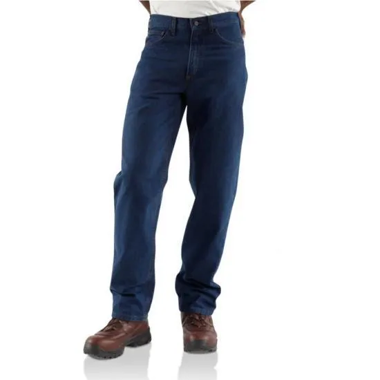FRB100 - Flame Resistant Straight Leg Relaxed Fit Jean (Denim)(Denim)