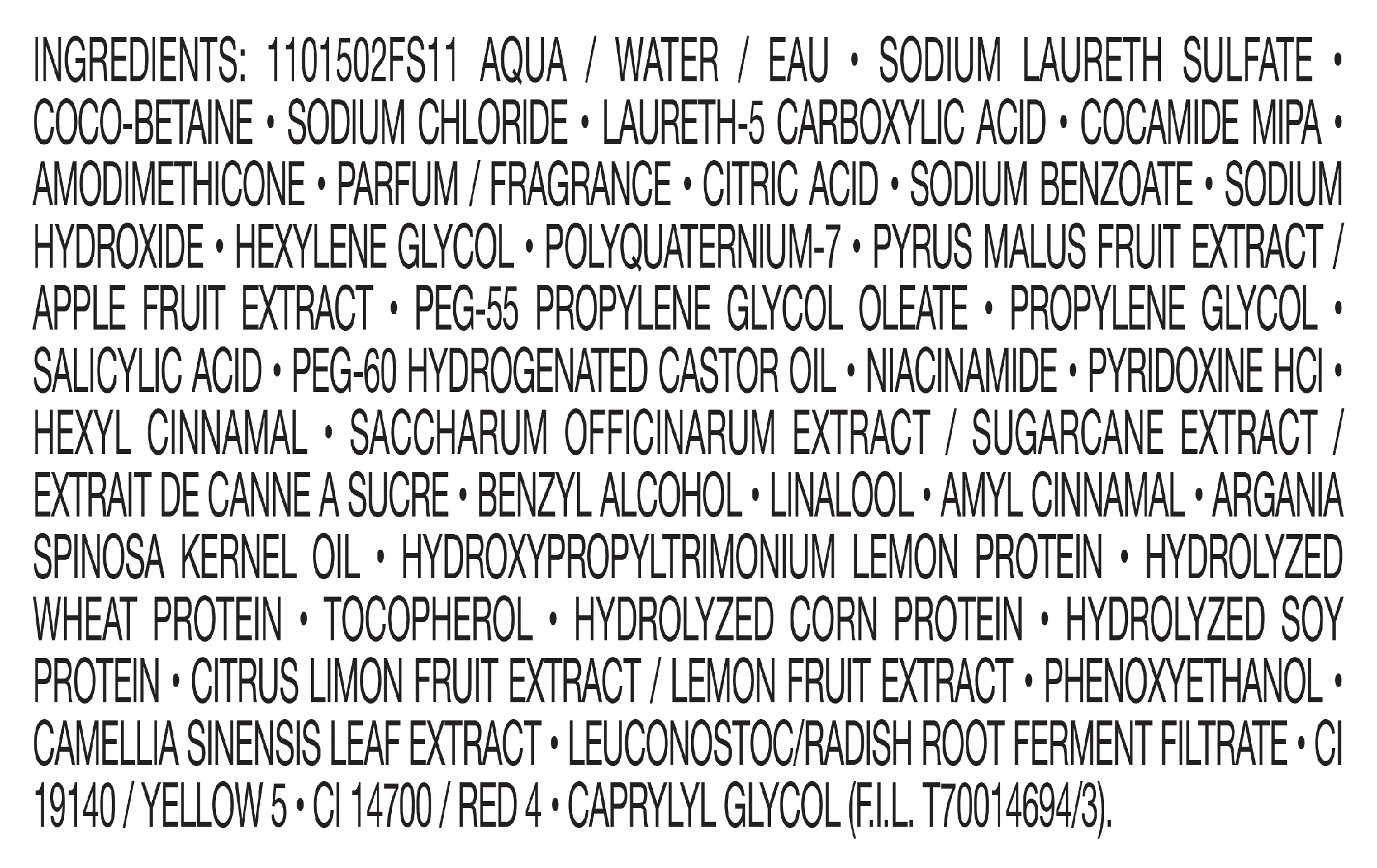 Garnier Fructis Sleek & Shine Smoothing Shampoo for Frizzy, Dry Hair, 33.8 fl oz