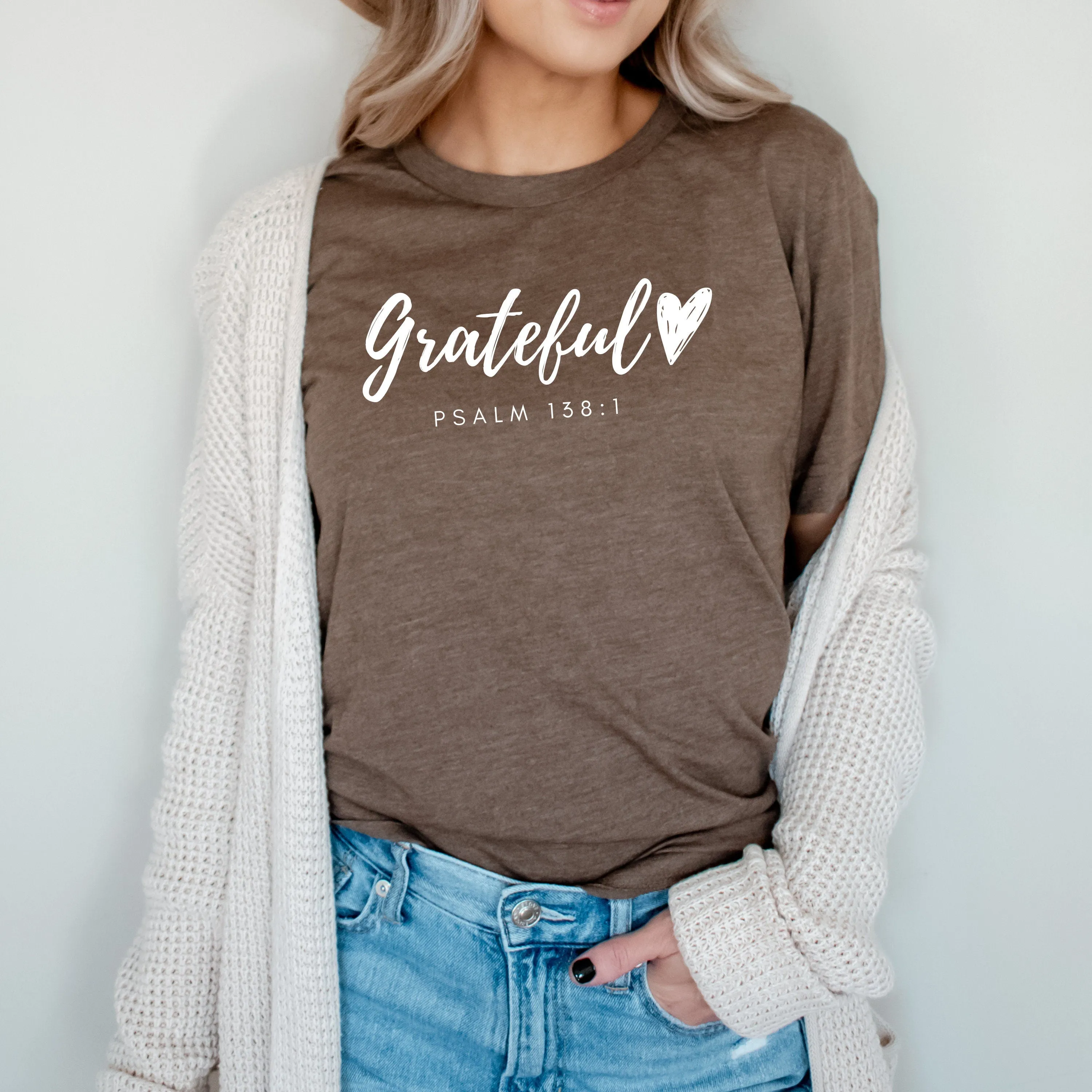 Grateful Heart Women’s T-Shirt I Pslam 138:1
