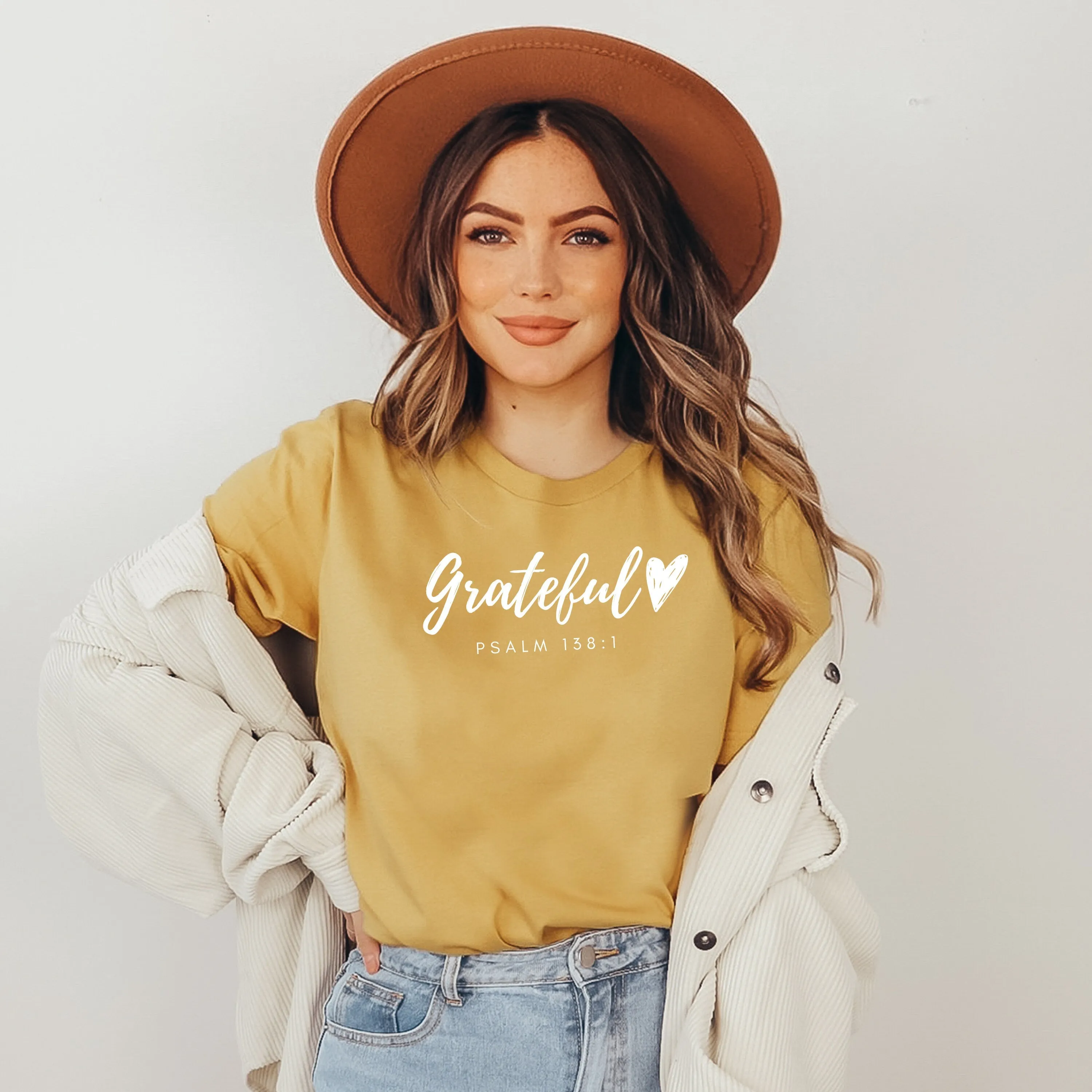 Grateful Heart Women’s T-Shirt I Pslam 138:1