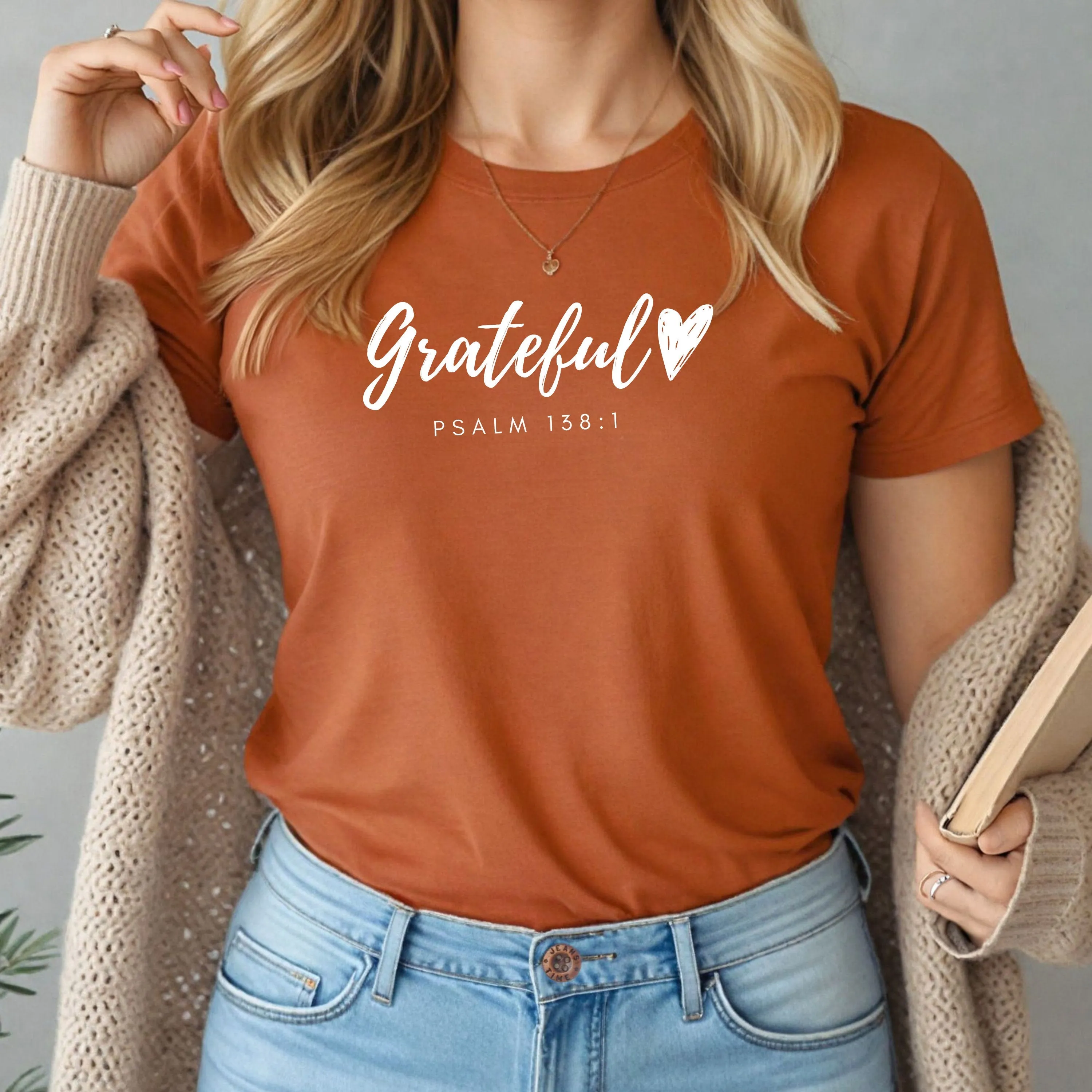 Grateful Heart Women’s T-Shirt I Pslam 138:1