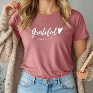 Grateful Heart Women’s T-Shirt I Pslam 138:1