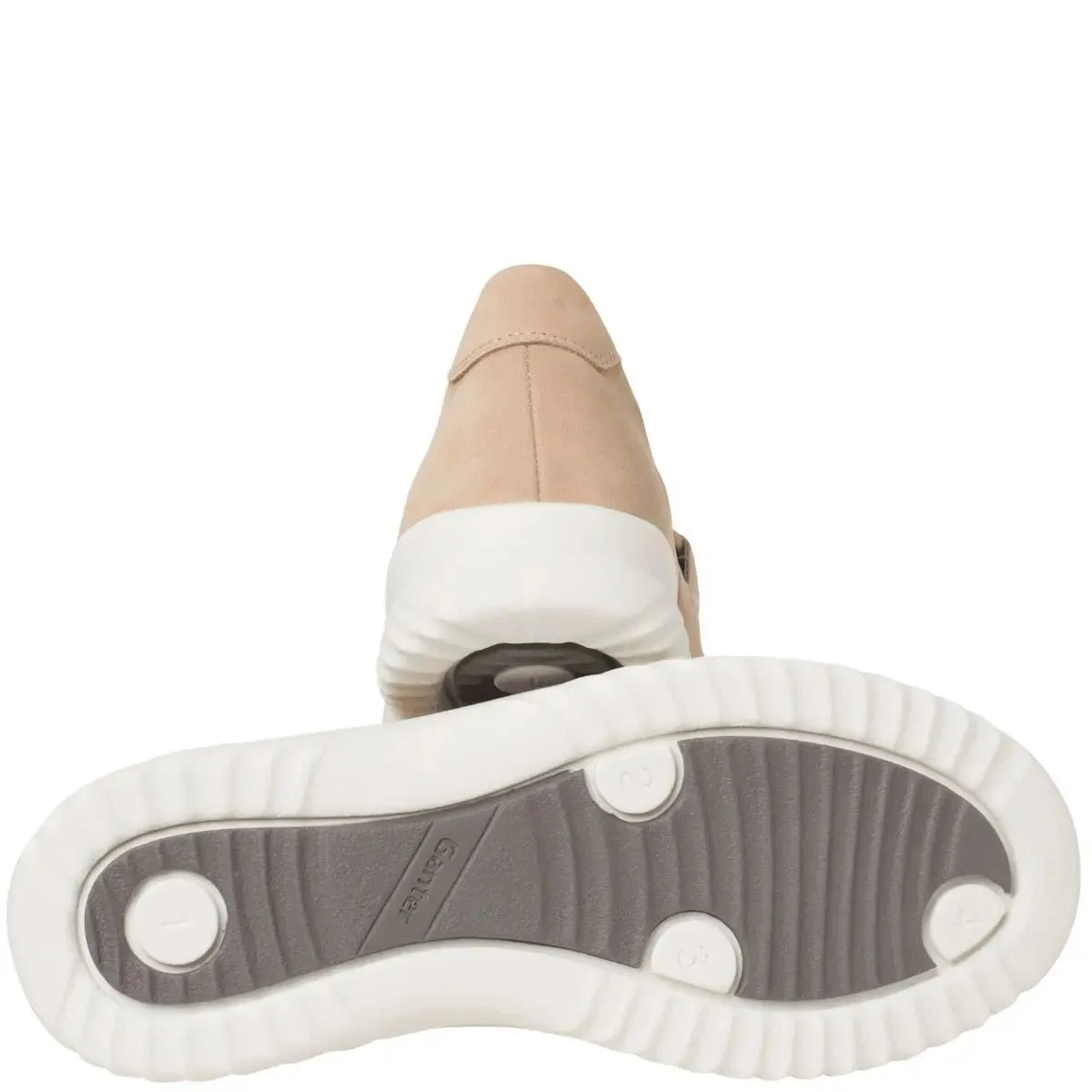 'Heike' women's wide fit (H) moccassin - beige