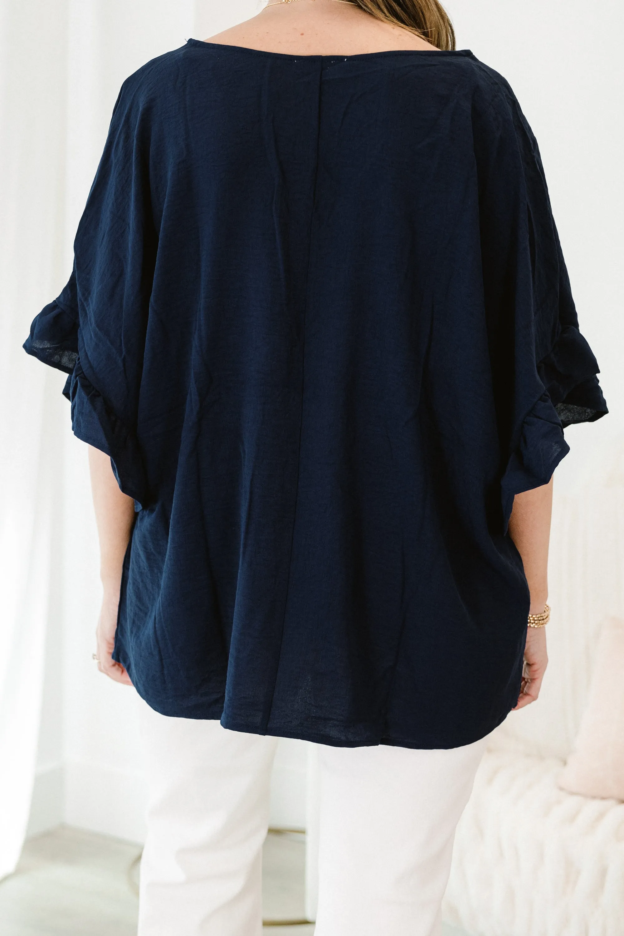 Holding Steady Top, Navy