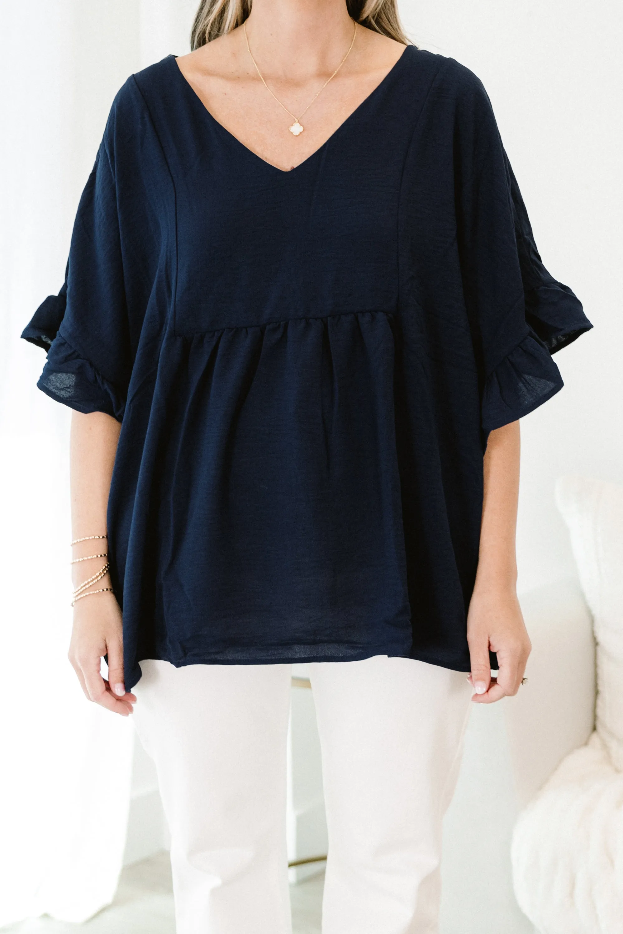 Holding Steady Top, Navy