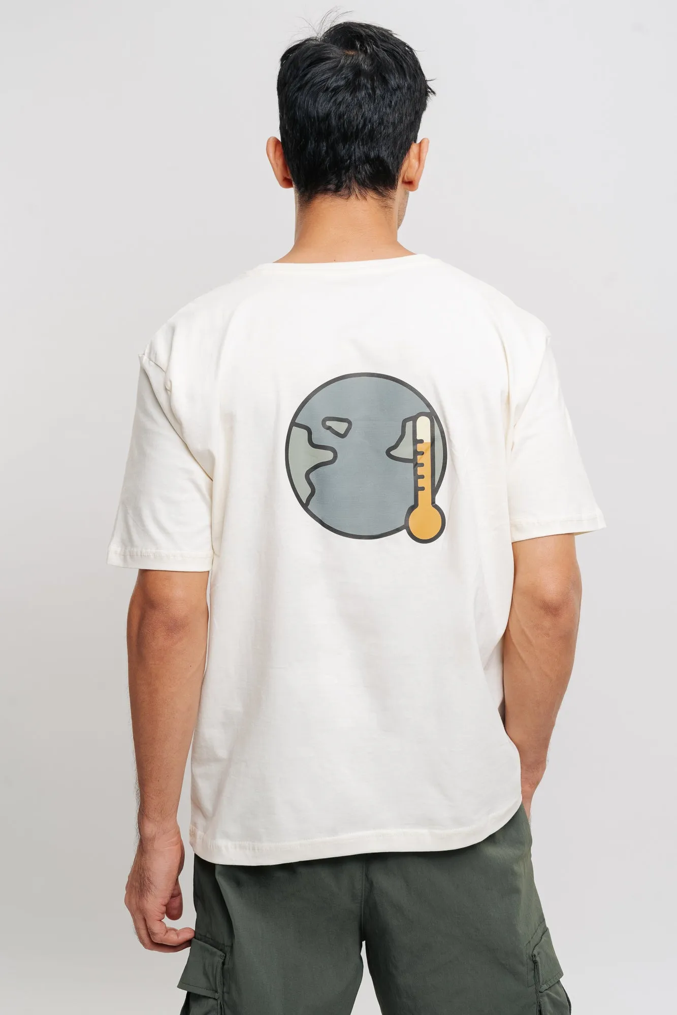 Hot To Handle Men's Offwhite Tees
