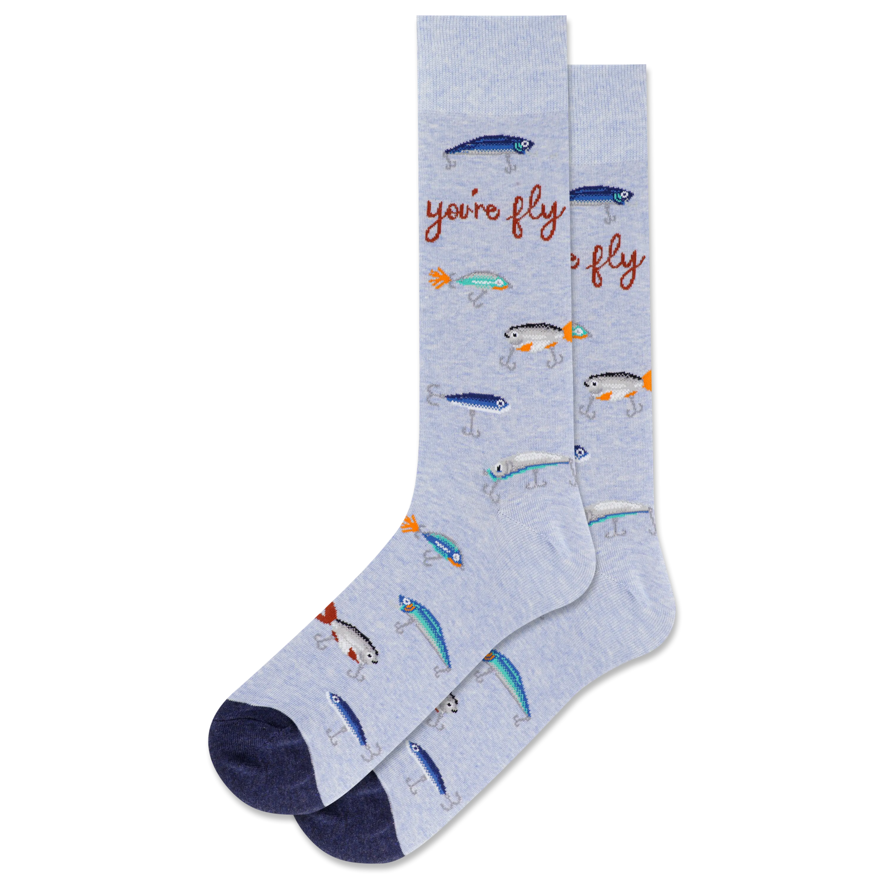 HOTSOX Men's You're Fly Crew Sock