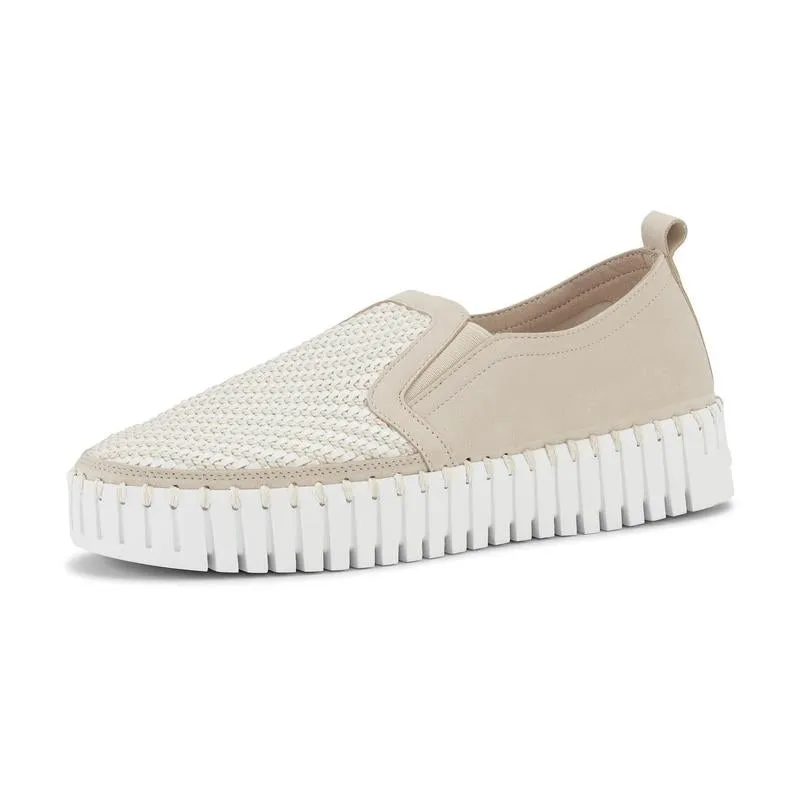 Ilse Jacobsen Tulip Slip On Platform - Beige/White