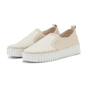 Ilse Jacobsen Tulip Slip On Platform - Beige/White