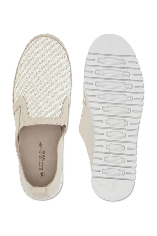 Ilse Jacobsen Tulip Slip On Platform - Beige/White