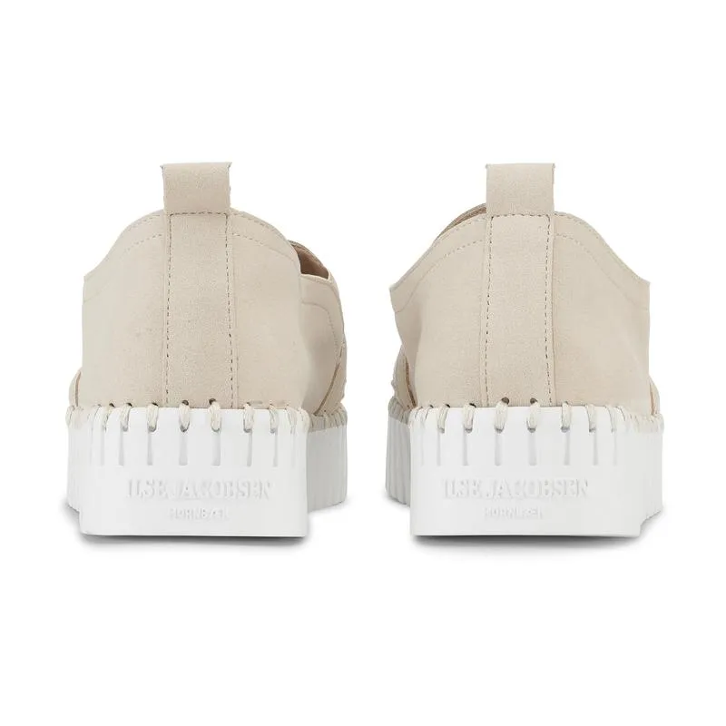 Ilse Jacobsen Tulip Slip On Platform - Beige/White