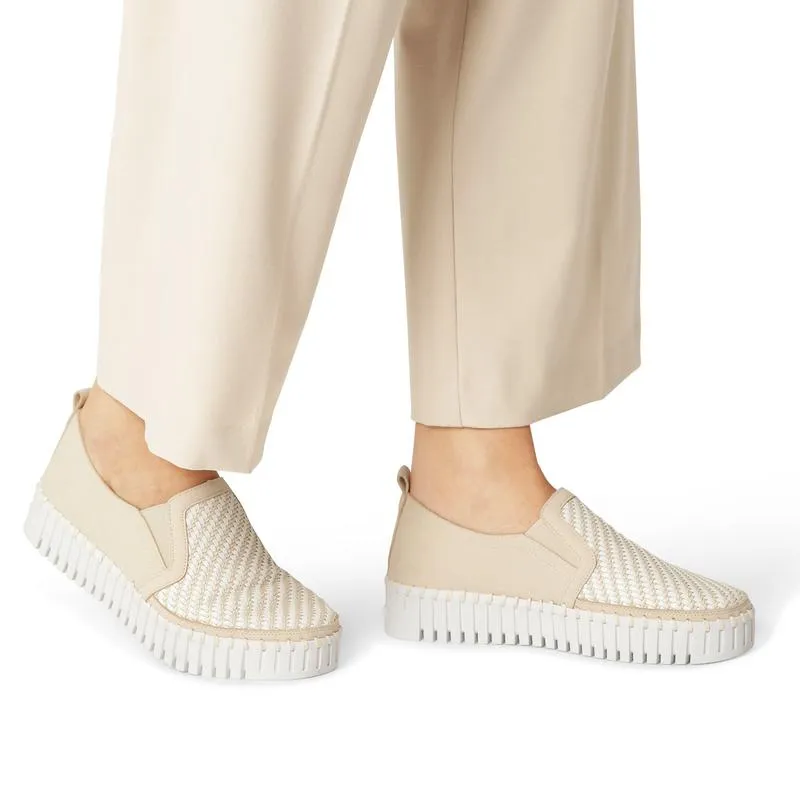 Ilse Jacobsen Tulip Slip On Platform - Beige/White
