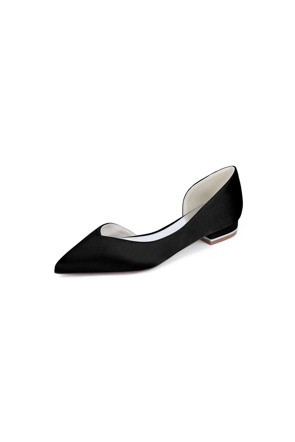 Ivory Flat Shoes with a Sleek Design