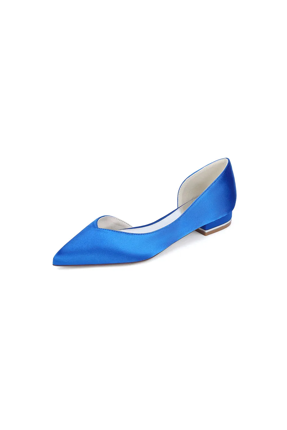 Ivory Flat Shoes with a Sleek Design