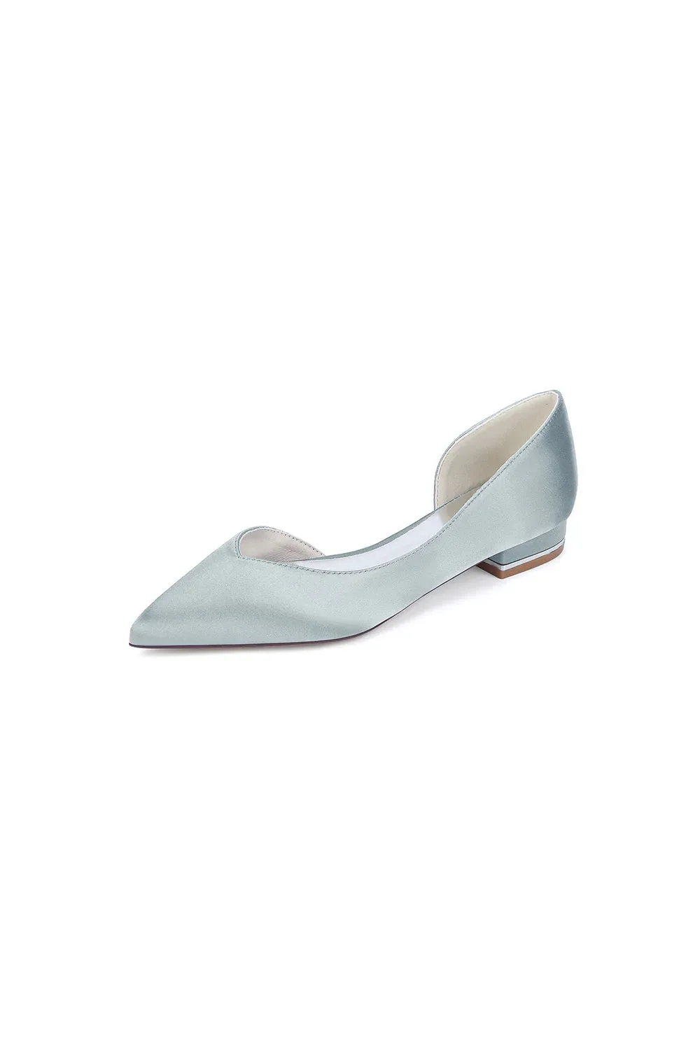 Ivory Flat Shoes with a Sleek Design