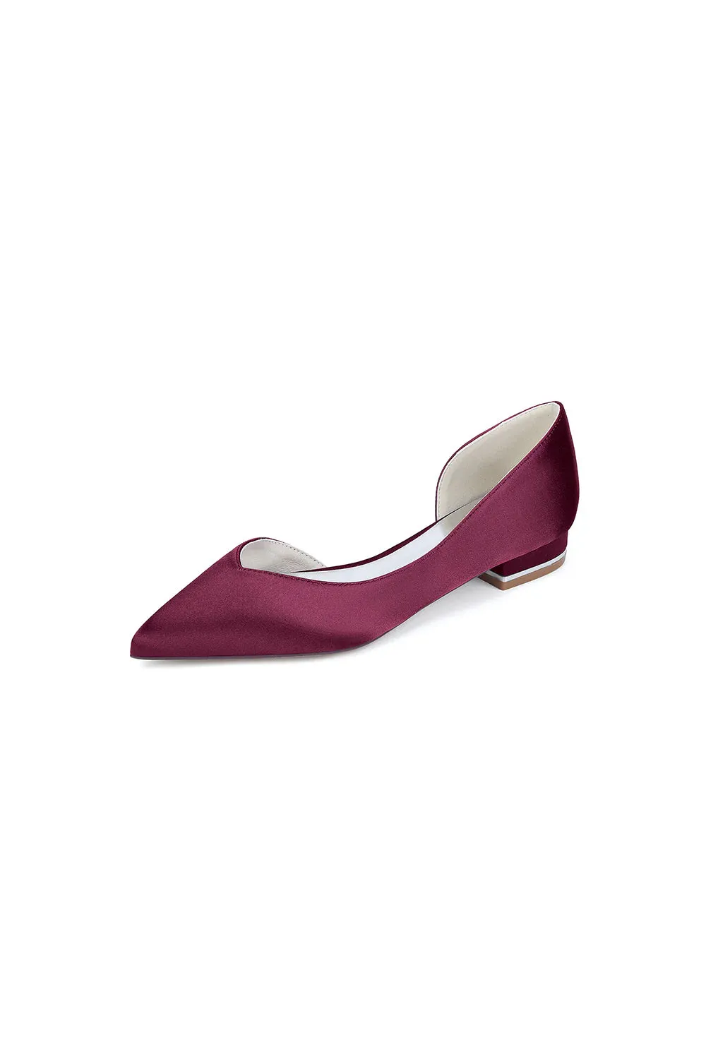 Ivory Flat Shoes with a Sleek Design