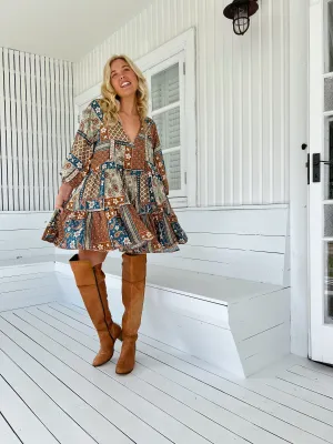 Izabelle Print Soul Mini Dress
