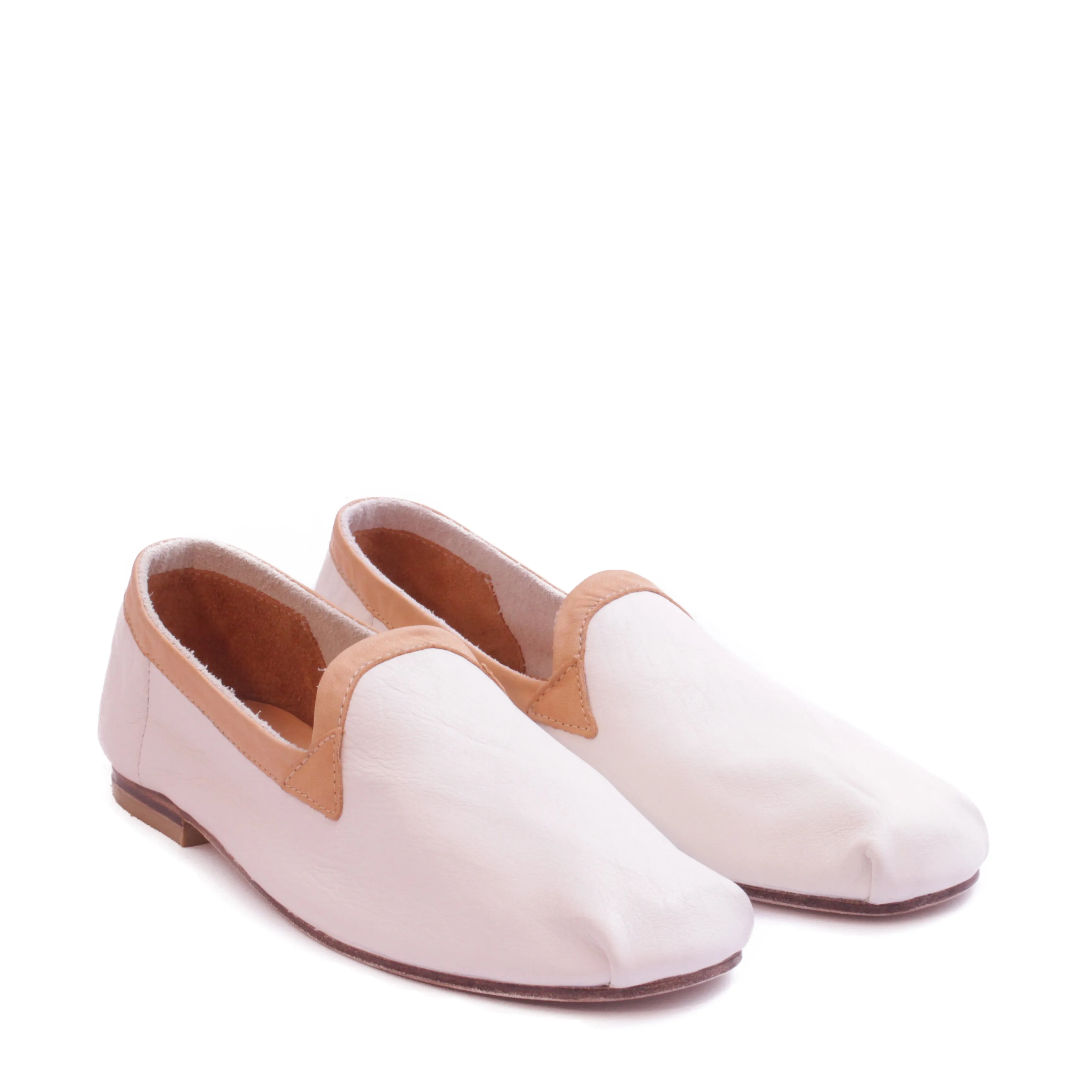 KARRÉ SLIPPERS LEATHER WHITE