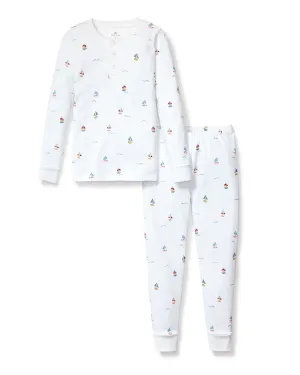 Kid's Pima Snug Fit Pajama Set- Bateau