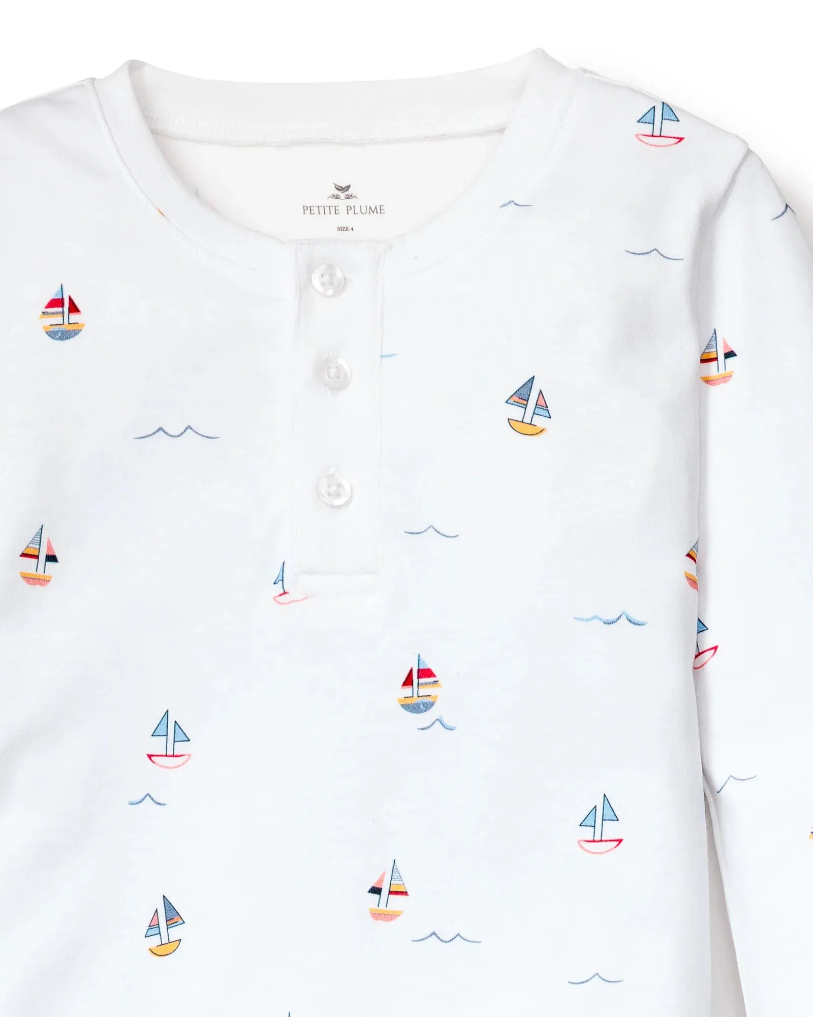 Kid's Pima Snug Fit Pajama Set- Bateau
