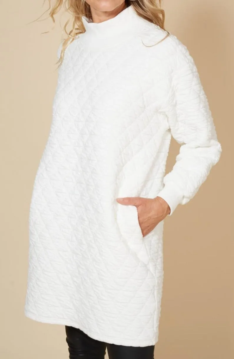 La Vida Relaxed Top/Dress - Blanc