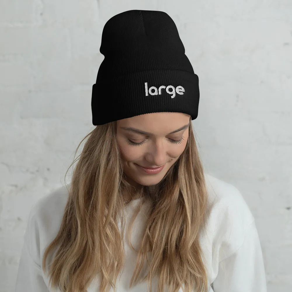 Large Music Cuffed Beanie