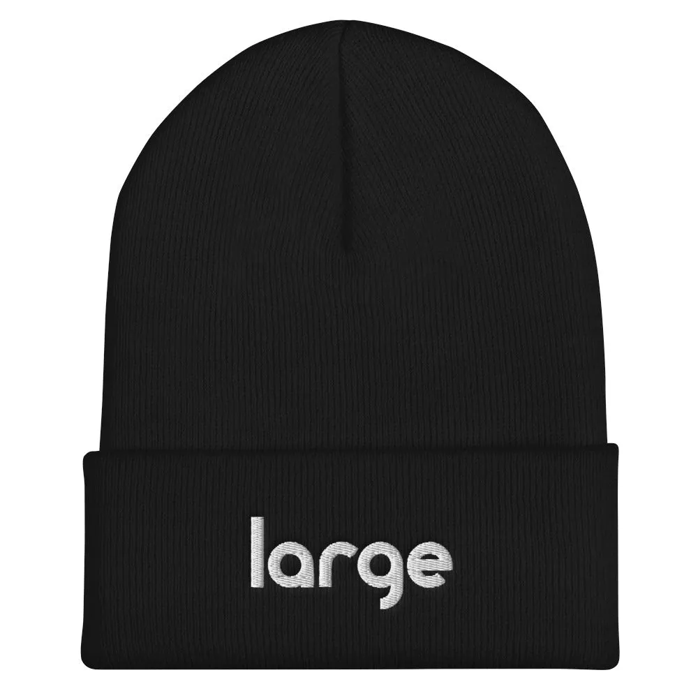 Large Music Cuffed Beanie