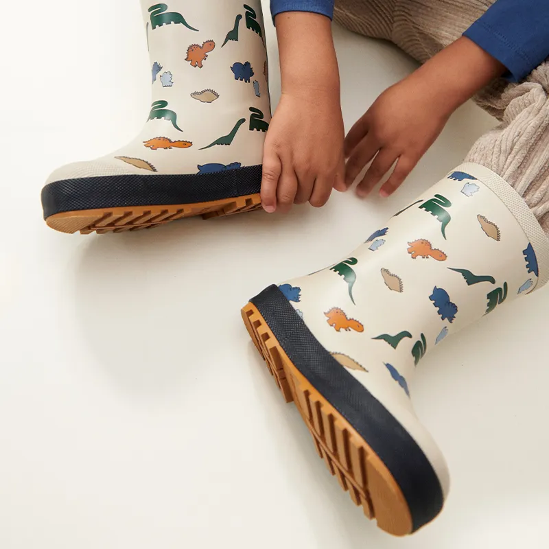 Liewood Thermo rain boots 'Mason' Dinosaurs/Mist