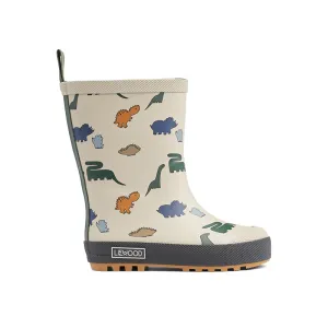 Liewood Thermo rain boots 'Mason' Dinosaurs/Mist