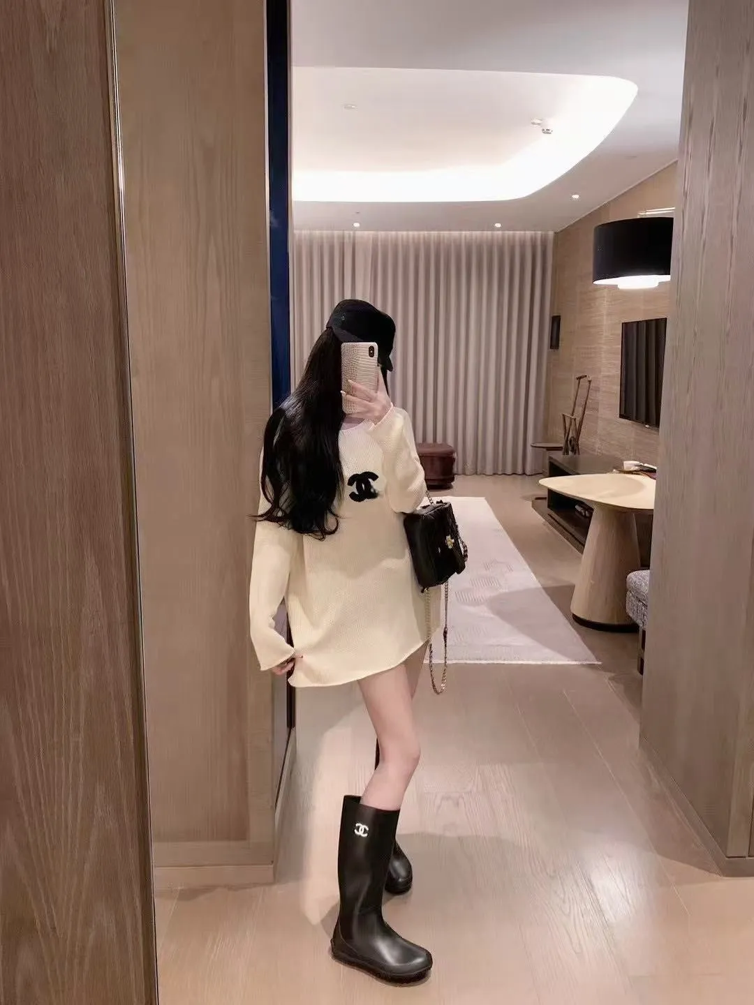 Loose Knit Hollow Sweater