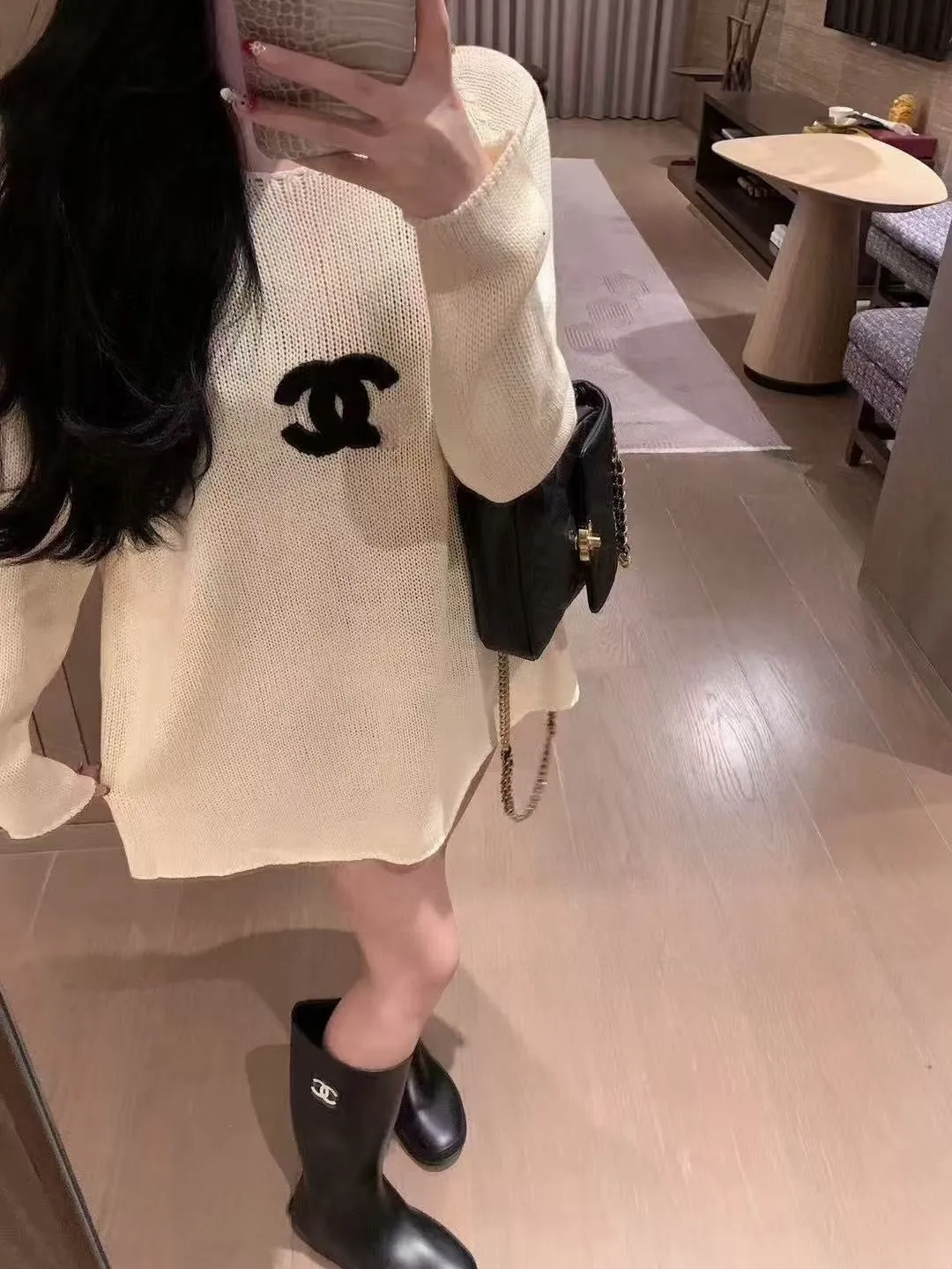 Loose Knit Hollow Sweater