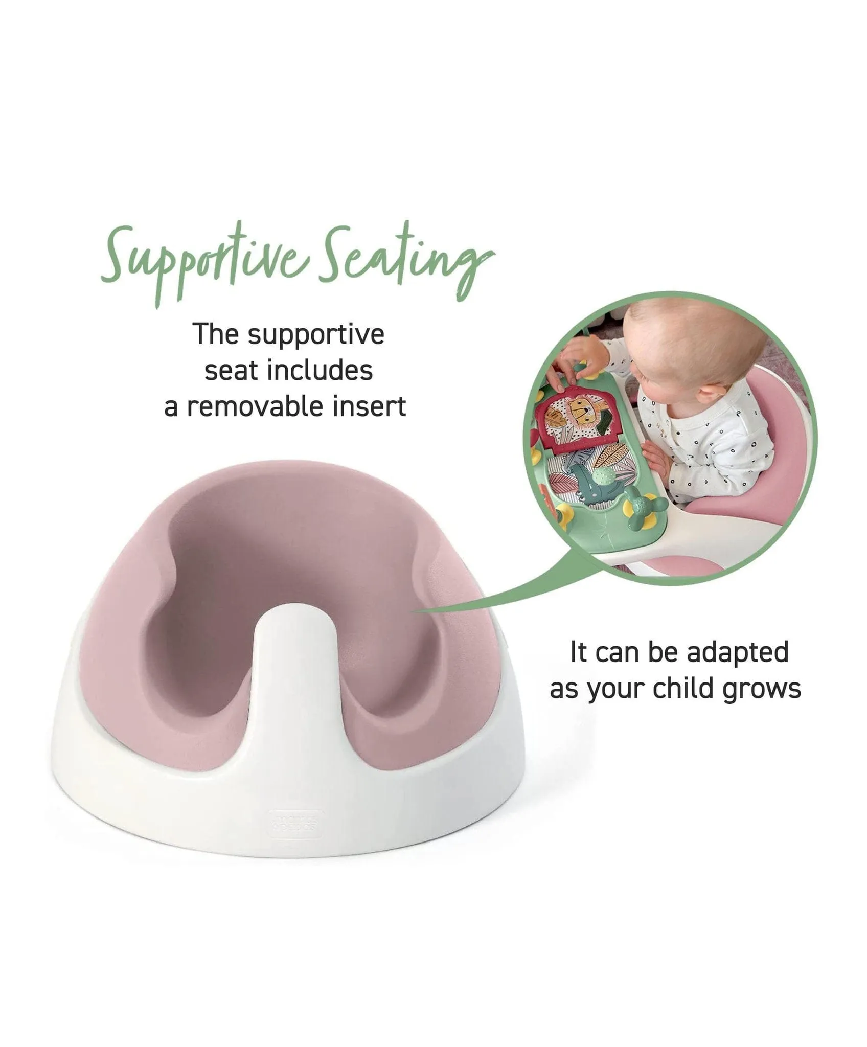 Mamas & Papas Baby Snug and Activity Tray - Blossom