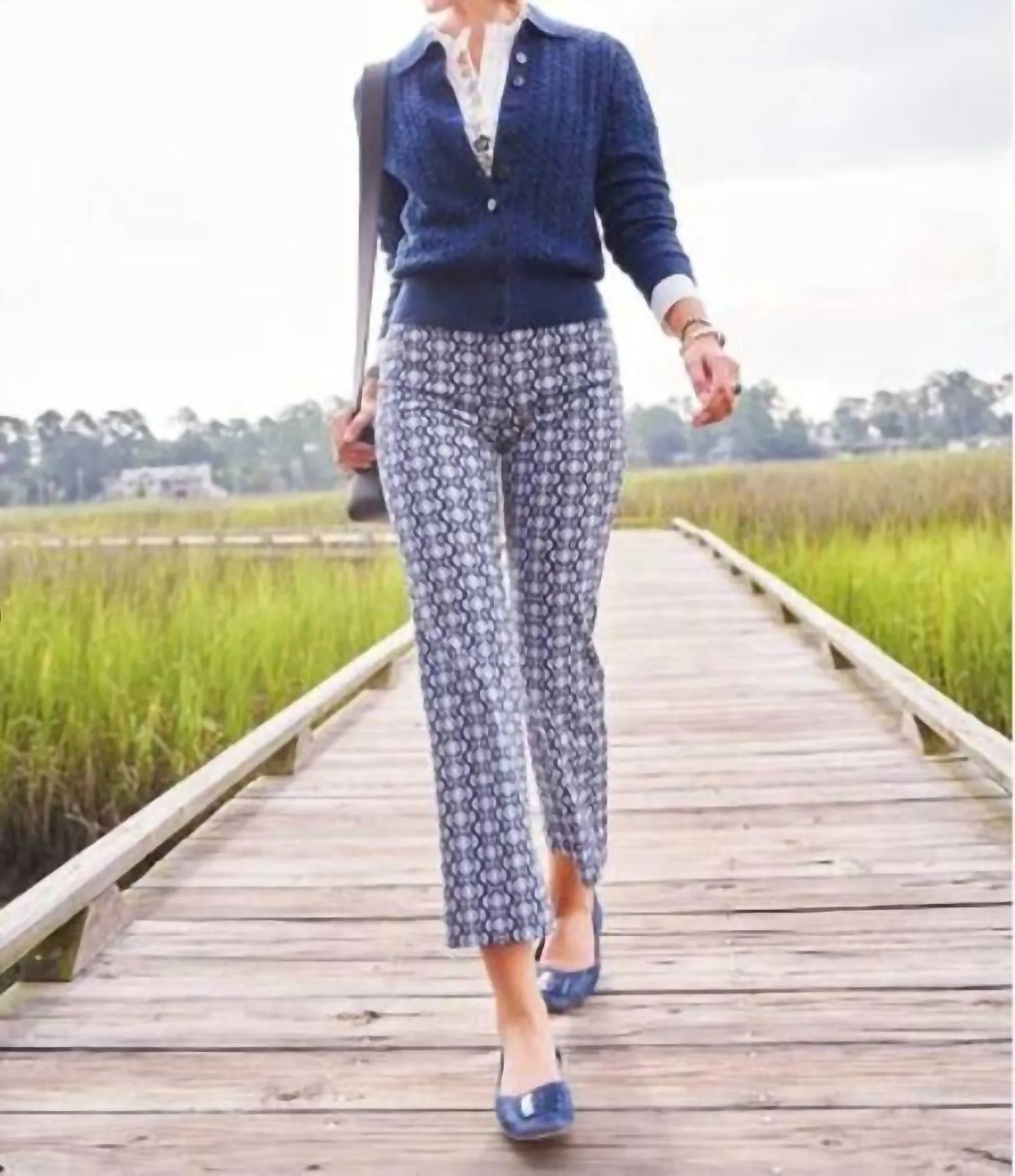 Maren Kick Flare Pant Marsh Boardwalk Ikat Geo
