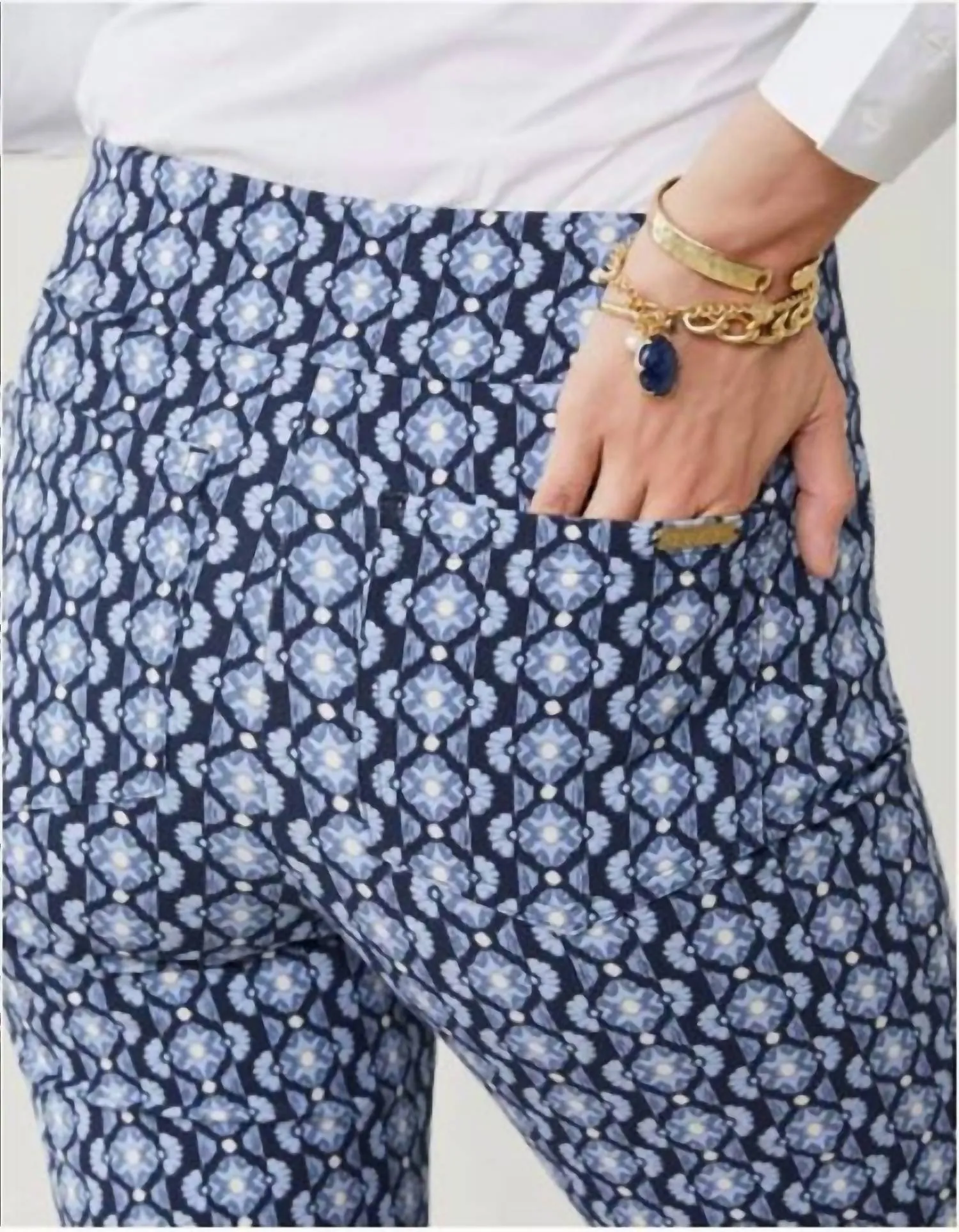 Maren Kick Flare Pant Marsh Boardwalk Ikat Geo