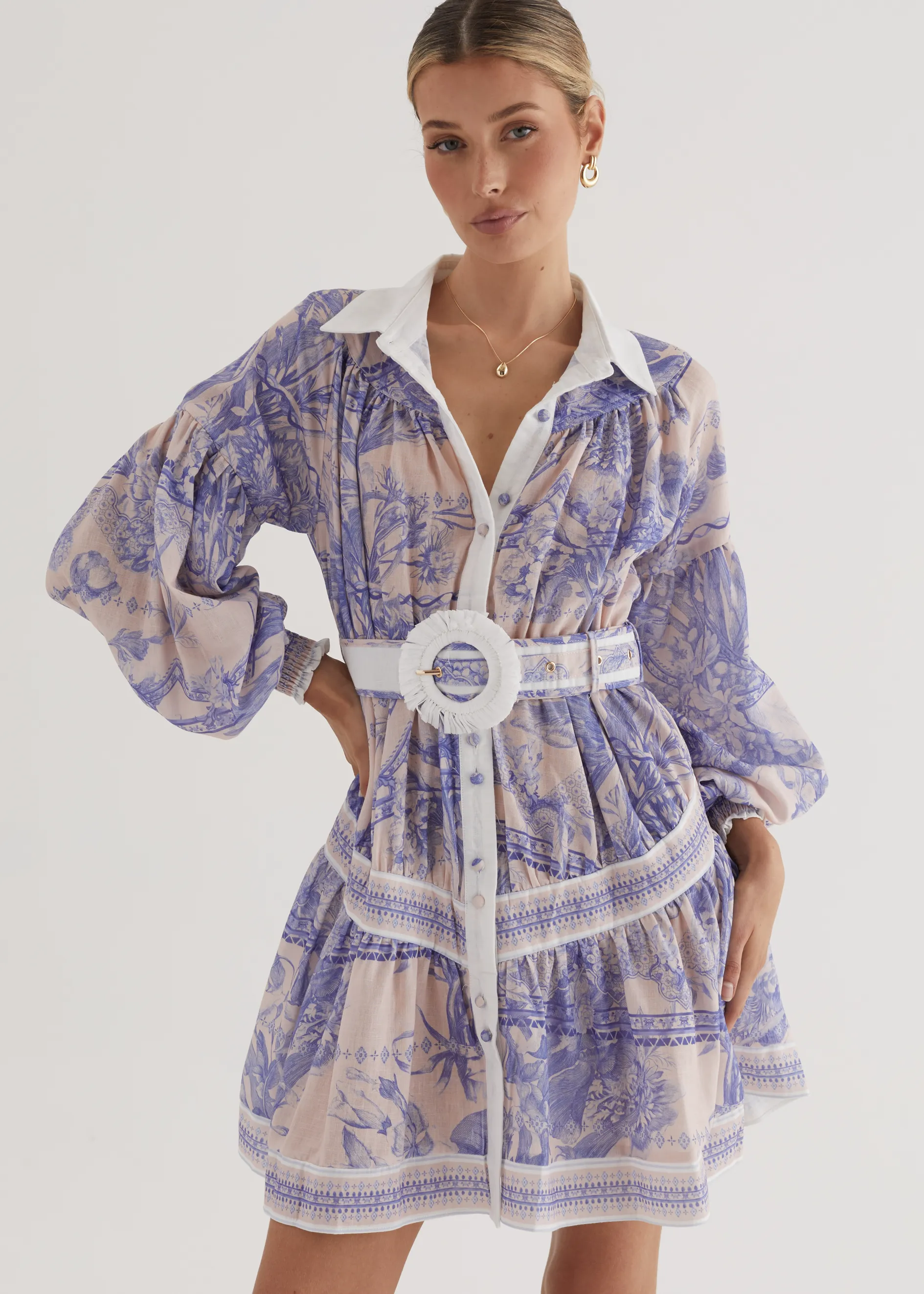 Marietta Dress - Porcelain