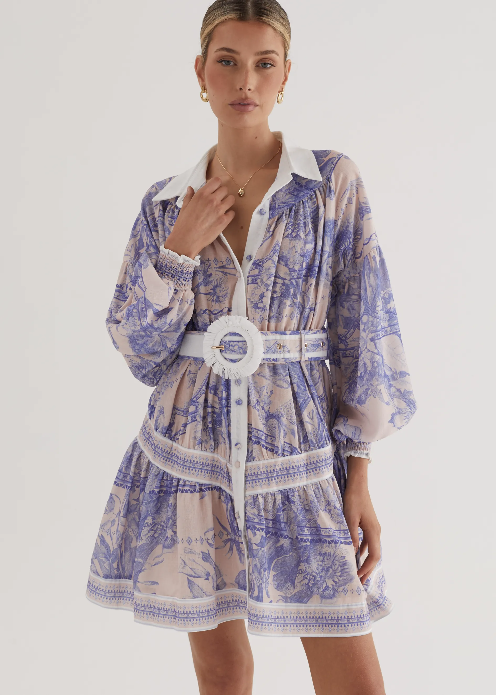 Marietta Dress - Porcelain