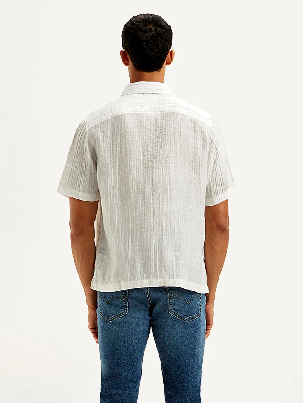 Men's Textured Relaxed Fit Shirt