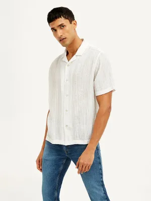 Men's Textured Relaxed Fit Shirt